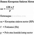 Rumus Kecepatan Putar Motor